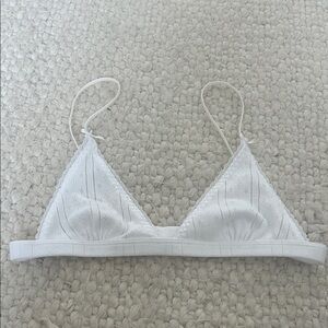 Cou cou intimates triangle bra white xs